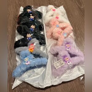 LABUBU Furry Hair CLAW Clips (12 pack)